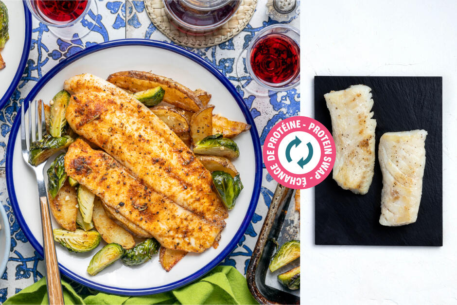Protein Swap | Spanish Sheet Pan Cod
