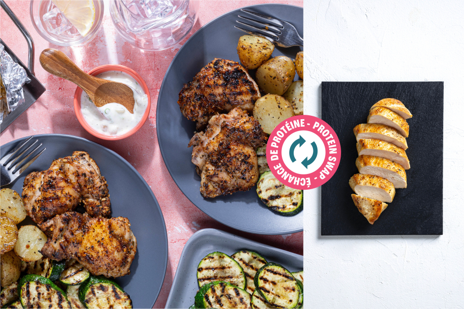 Protein Swap | Grilled Greek Chicken Breasts
