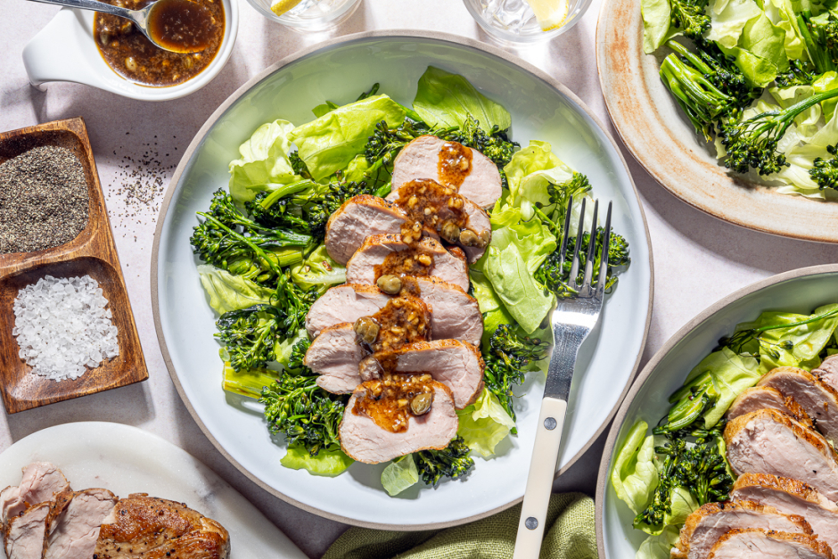 Tender Roasted Pork Piccata