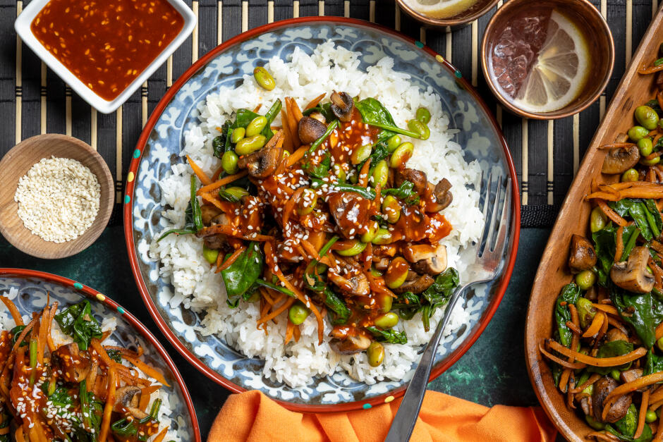 Bibimbap végétalien