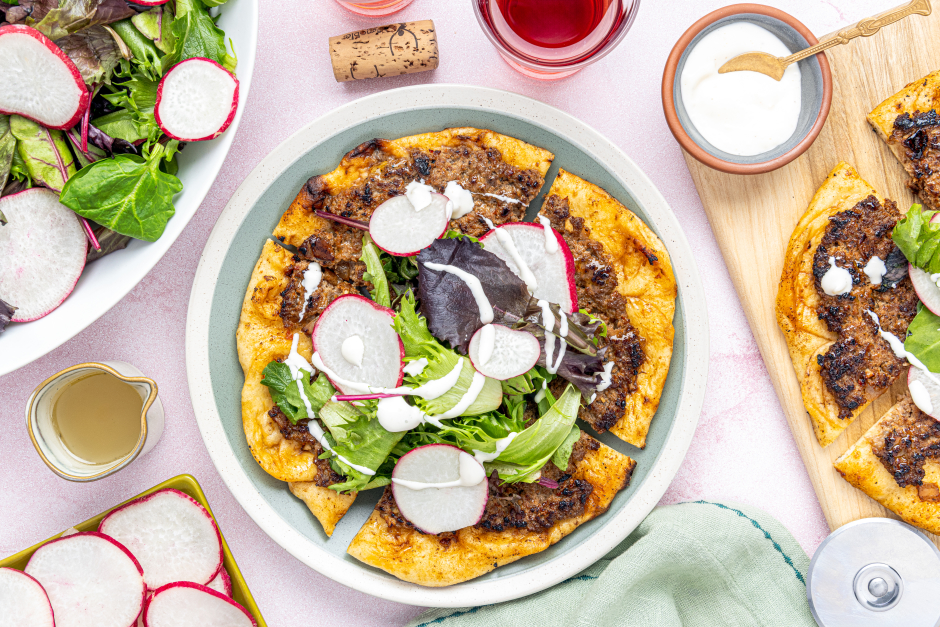 Easy Middle Eastern Beef Lahmajoun