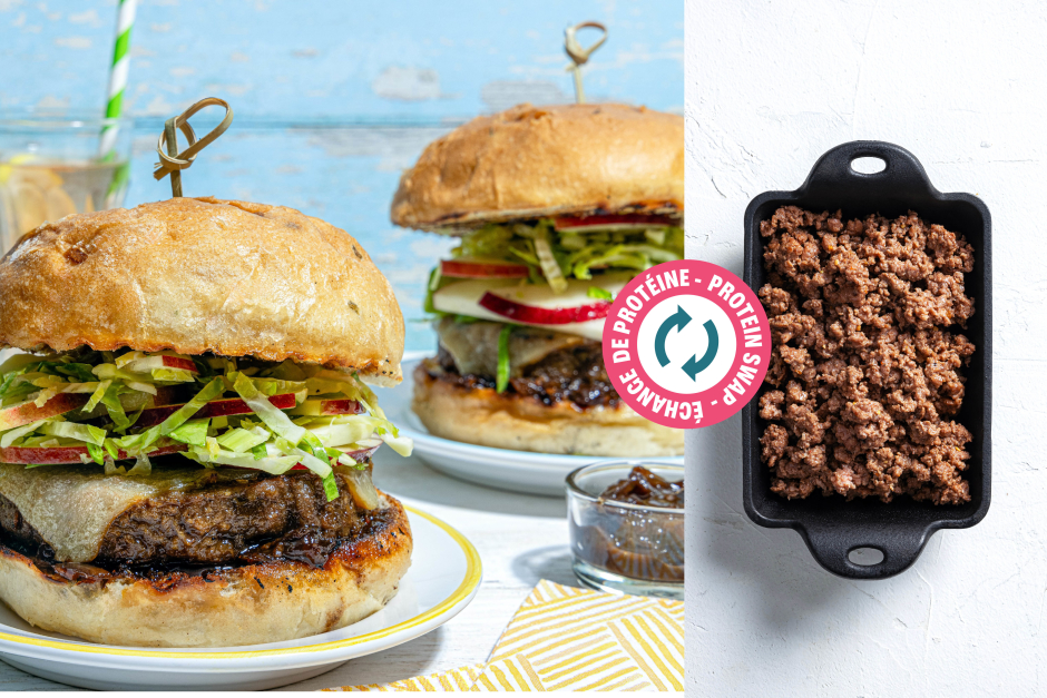 Protein Swap | Beef Smoked Cheddar Cheeseburgers