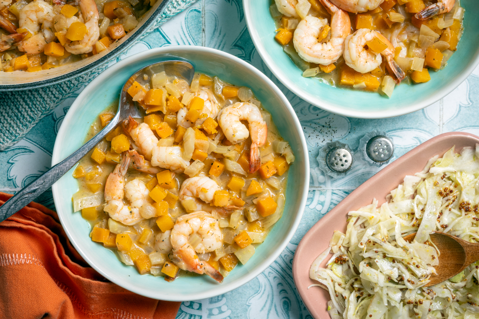 Creamy Shrimp & Squash Chowder