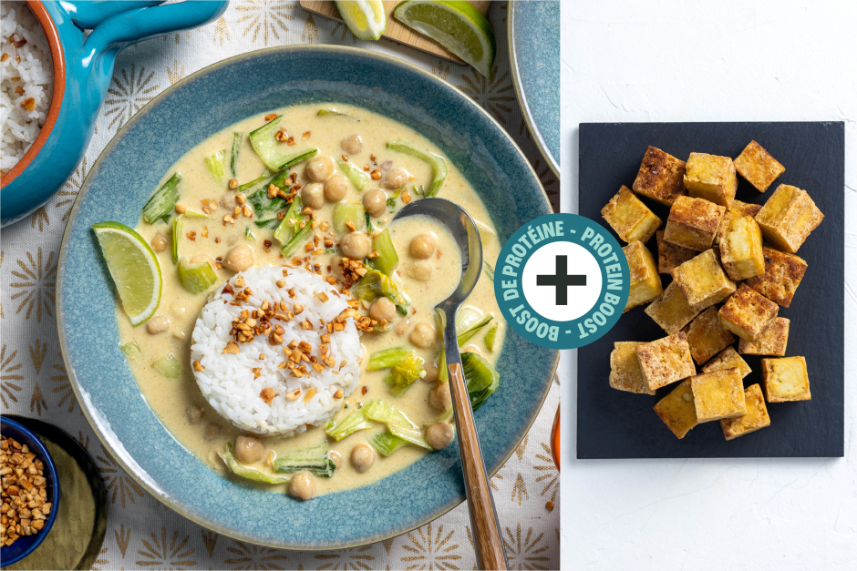 Protein Boost | Chickpea Panang Curry with Tofu