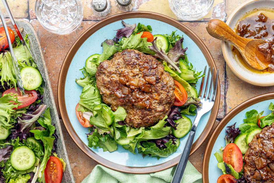 French Onion Beef Patties