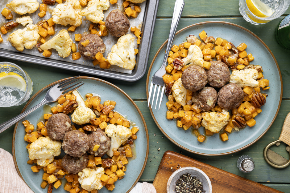 Calorie-Wise: Beef Meatball Traybake