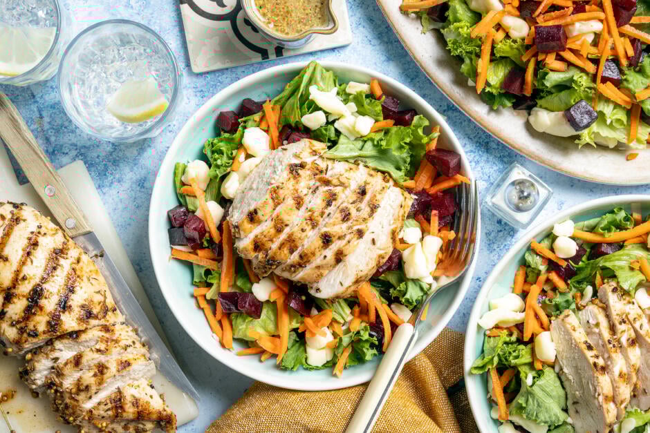 Steak-Spiced Grilled Chicken Salad
