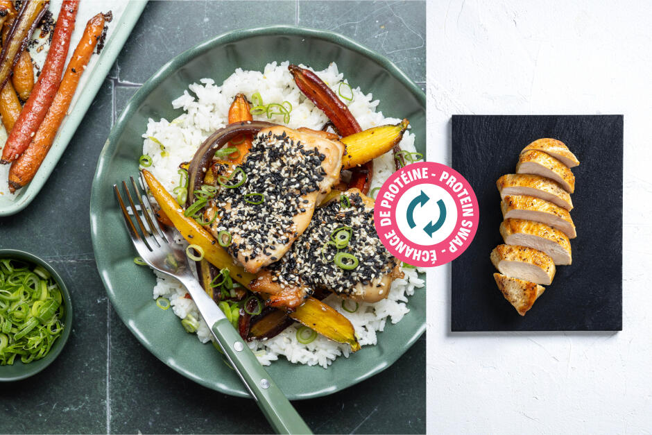 Protein Swap | Miso-Sesame Baked Chicken Breasts