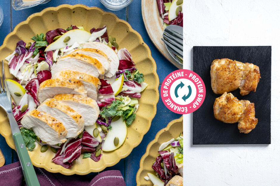 Protein Swap | Quick Chicken Harvest Salad