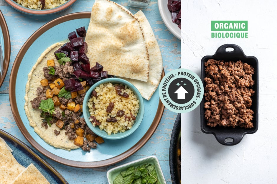 Protein Upgrade | Middle Eastern ORGANIC Beef & Veggie Mezze