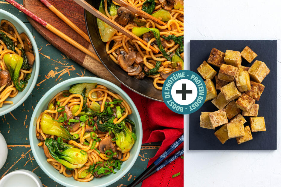 Protein Boost | Peanutty Dan Dan Noodles with Tofu