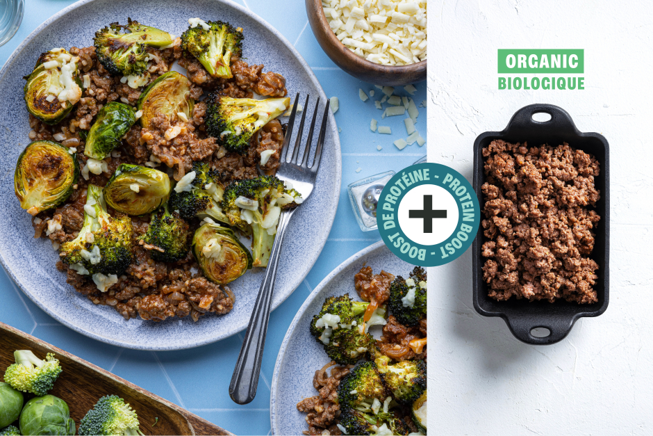 Surclassement de protéine | Sain + Sensé: Gratin de bœuf BIO et cheddar vieilli
