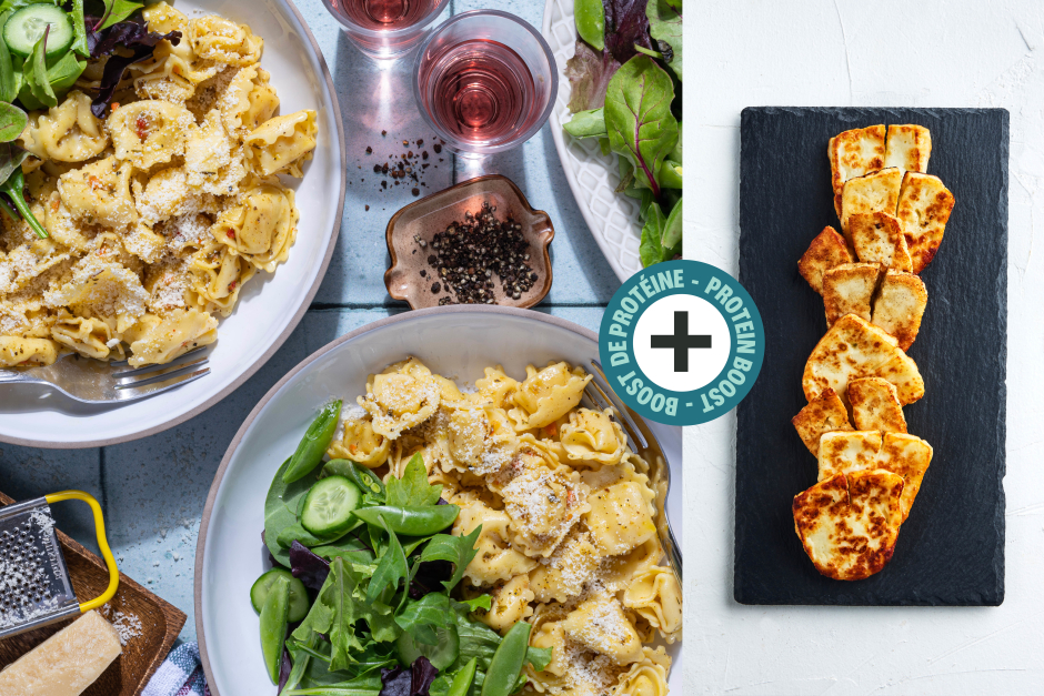 Protein Boost | Lemon-Butter Tortellini with Halloumi