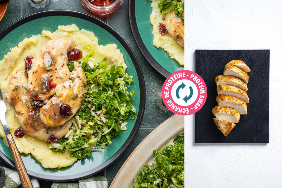 Protein Swap | Shortcut Thanksgiving Dinner with Cranberry-Glazed Chicken