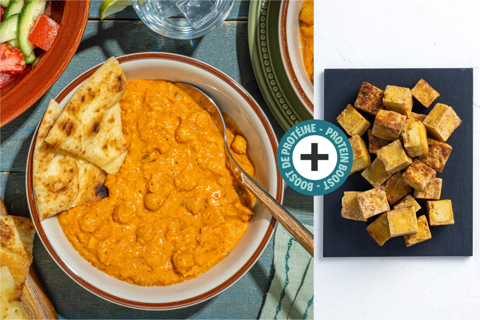 Protein Boost | Buttery Tofu & Chickpea Makhani