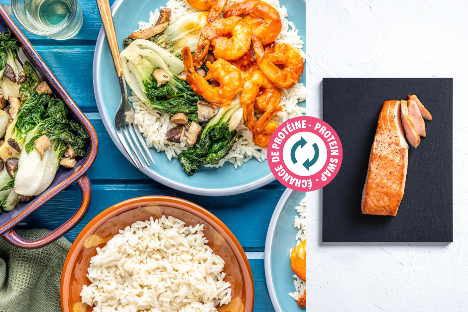 Protein Swap | Spicy Ebichiri-Inspired Salmon & Shiitake