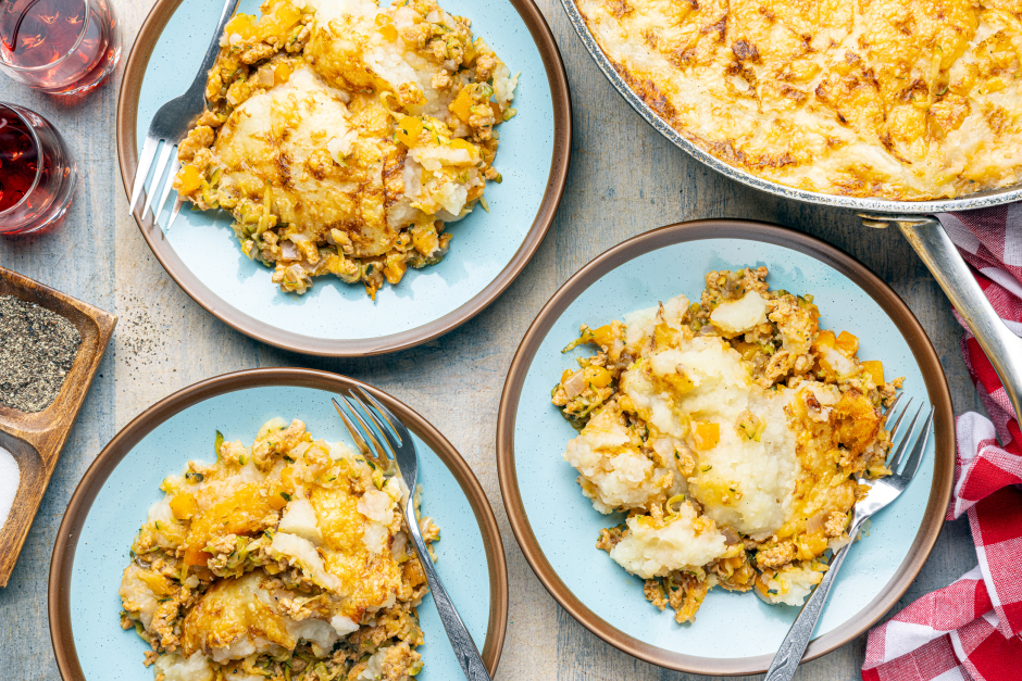 Parmentier à la chair à saucisse de porc