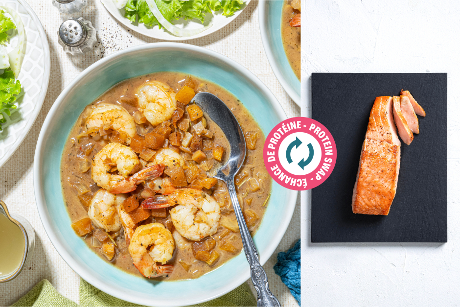 Protein Swap | Creamy Salmon & Squash Chowder