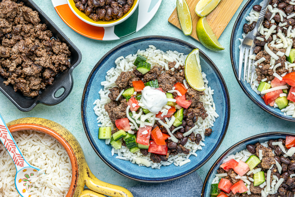 Ground Beef Taco Bowls