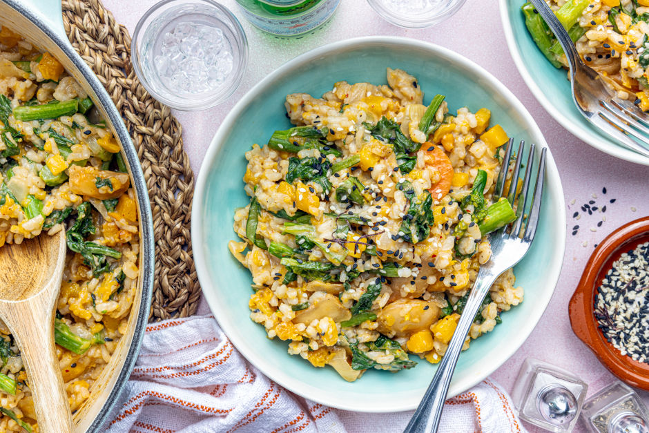 Quick Korean Squash Risotto