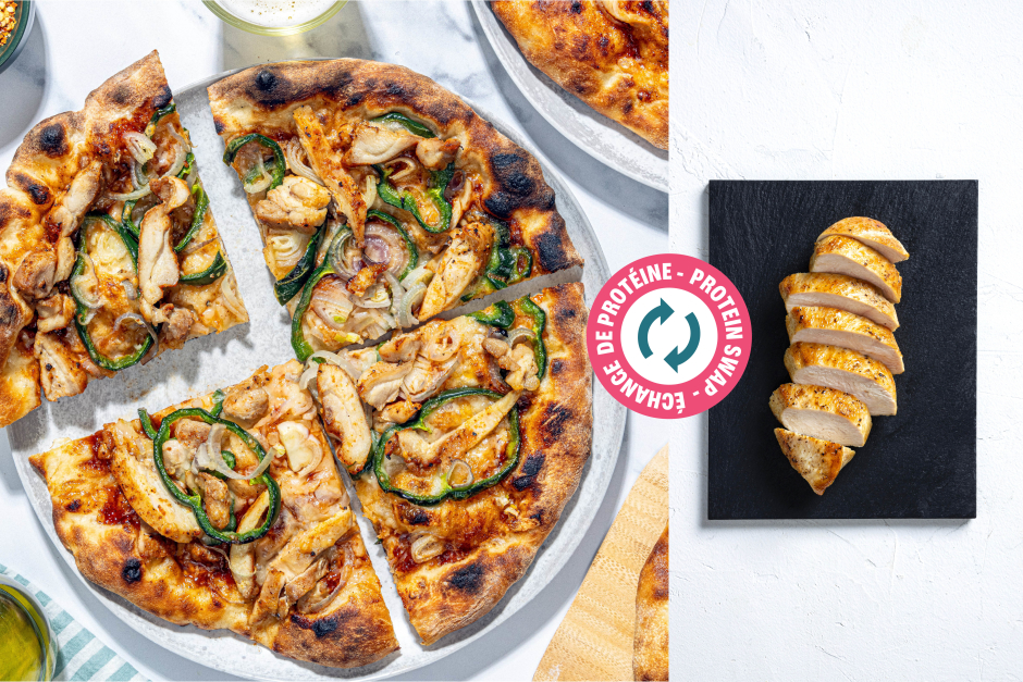 Échange de protéine | Goodfood x Ooni: Pizza aux poitrines de poulet BBQ sucré-fumé