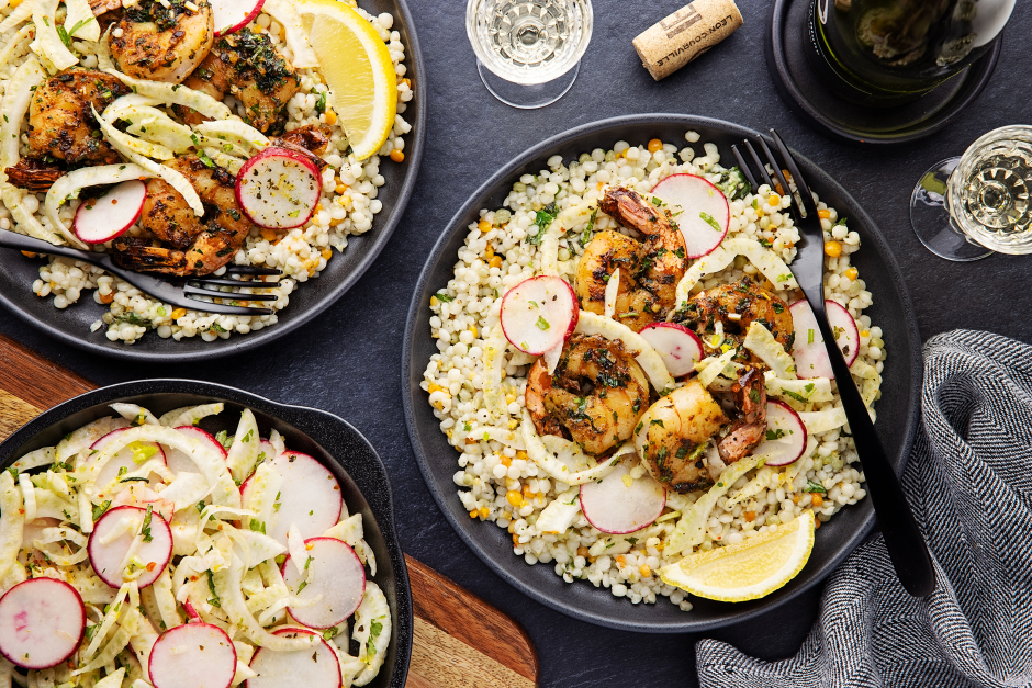 L’Artisan: Tiger Shrimp & Herbed Honey Butter