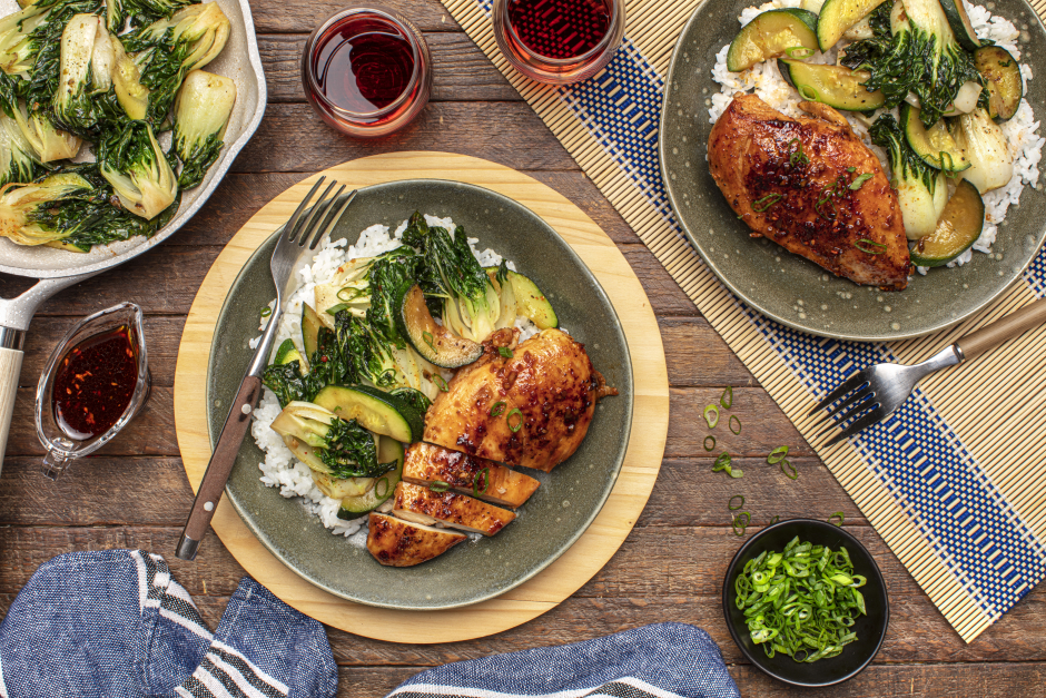 Chicken Breasts with Maple-Soy Glaze