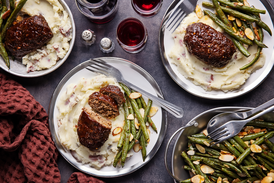 Mini pains de viande au bœuf en sauce