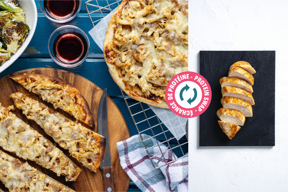 Protein Swap | Chicken BBQ Flatbreads