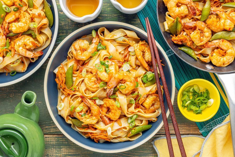 Spicy Malaysian-Style Shrimp & Noodle Stir-Fry