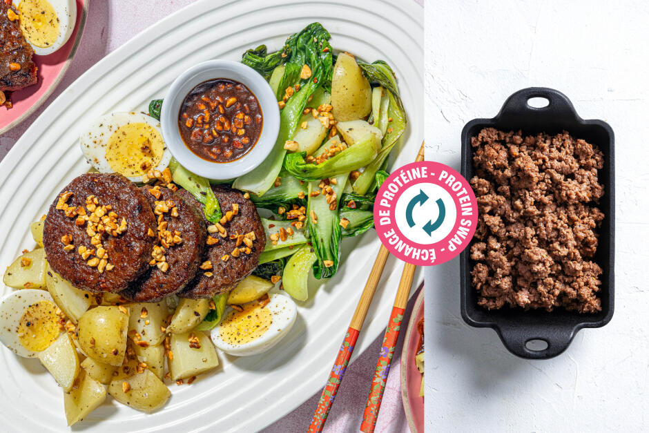 Protein Swap | Indonesian Gado Gado Bowls with Ground Beef
