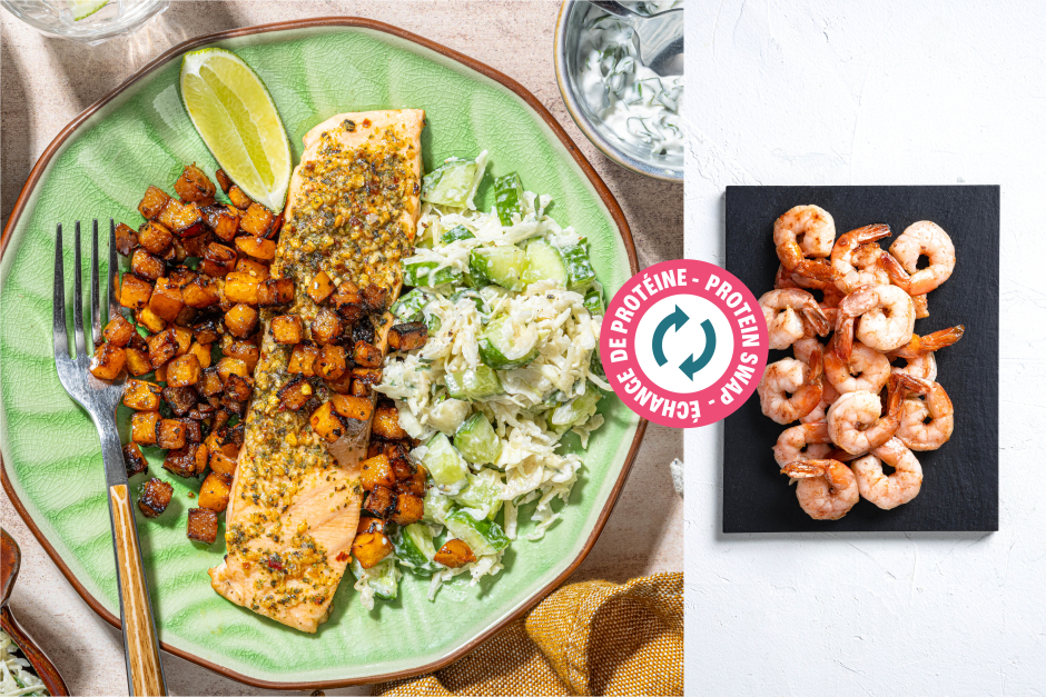 Protein Swap | Baked Shrimp with Lime Butter