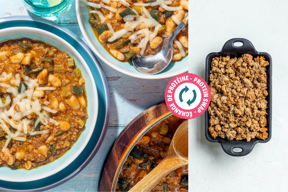 Échange de protéine | Appétissant chili au chorizo