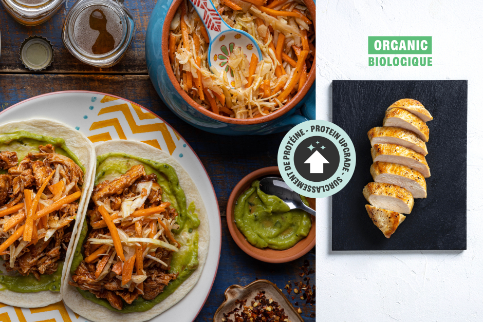 Protein Upgrade | Spicy ORGANIC Chicken Breast Tinga Tacos