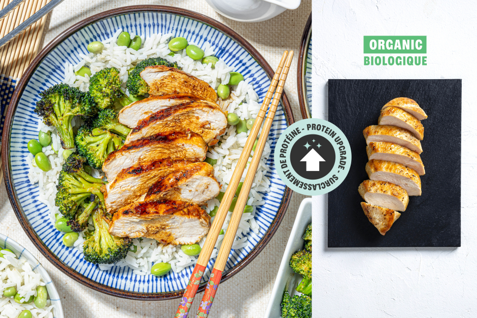 Surclassement de protéine | Poitrines de poulet BIO général Tao sur le barbecue