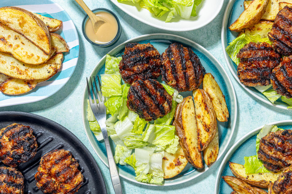 BBQ-Glazed Beef & Hidden Zucchini Croquettes