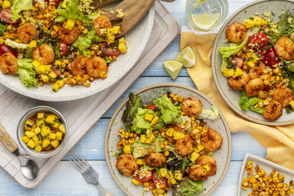 Shrimp & Bulgur Summer Salad