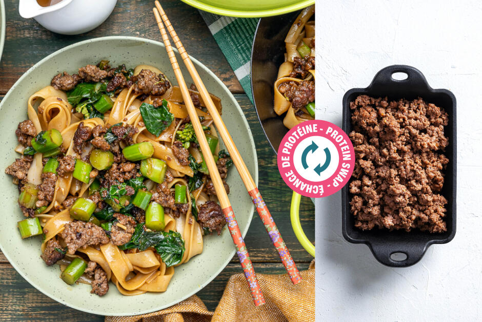 Protein Swap | Ground Beef Pad See Ew