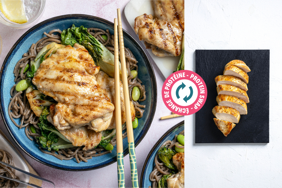 Protein Swap | Grilled Chicken & Bok Choy