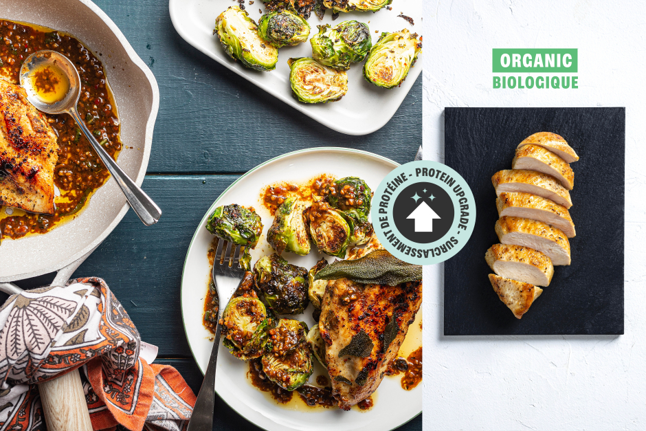 Protein Upgrade | Keto: ORGANIC Chicken Breasts with Balsamic Brown Butter Sauce