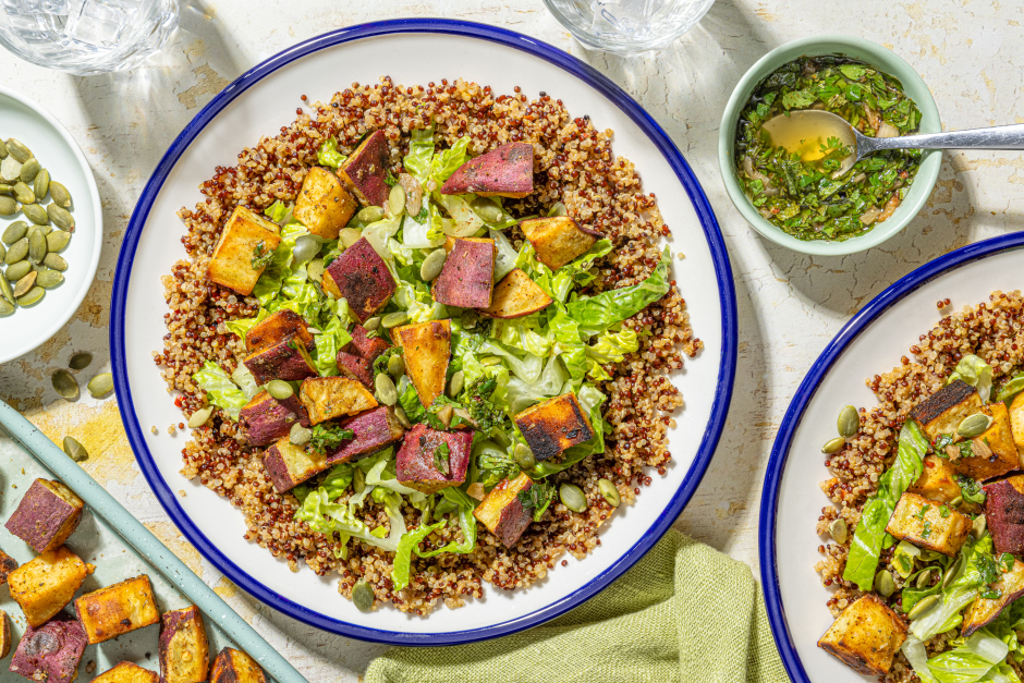 Andean Quinoa Bowls with Chimichurri Vinaigrette