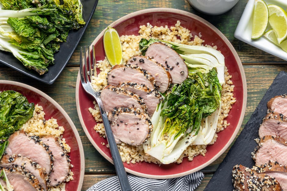Sesame-Crusted Pork Tenderloin