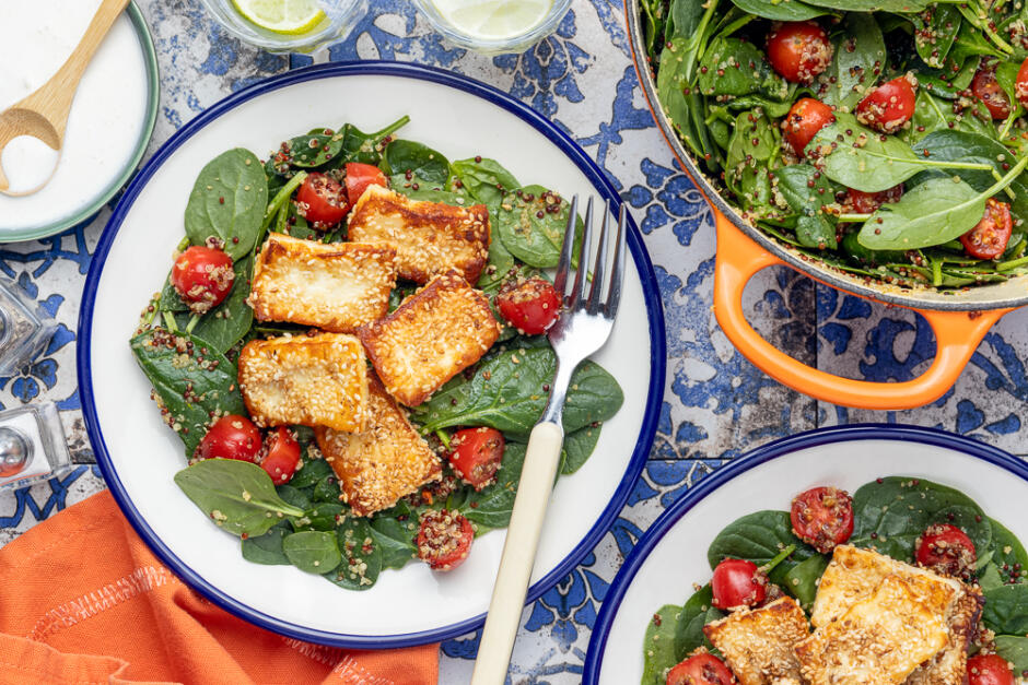 Sesame-Crusted Halloumi