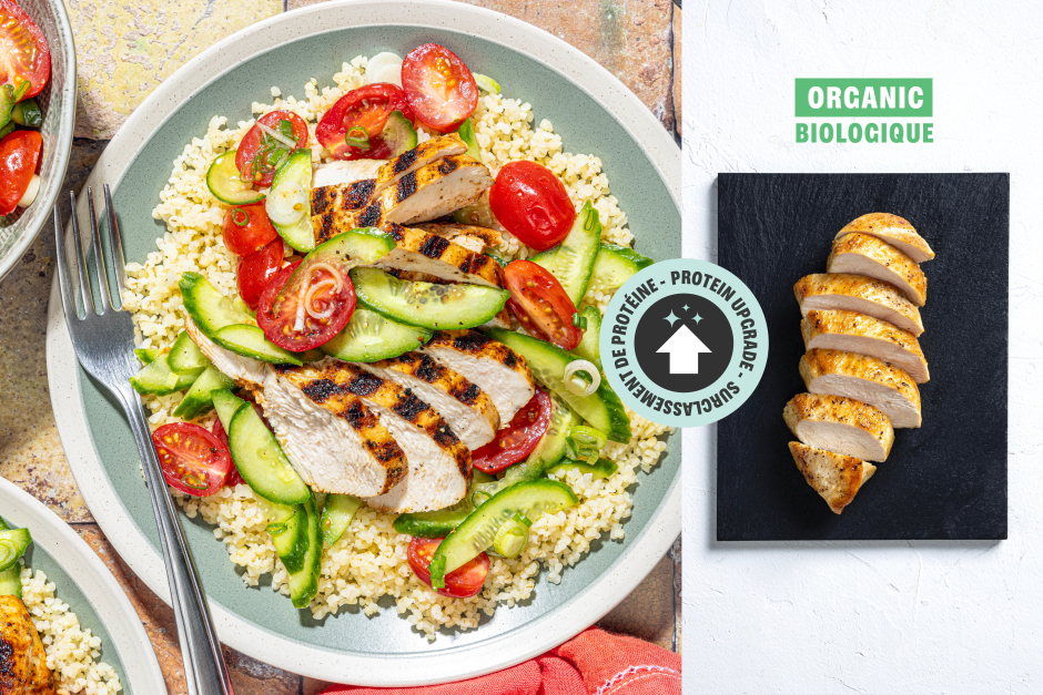 Surclassement de protéine | Poitrines de poulet BIO piri-piri grillées piquantes