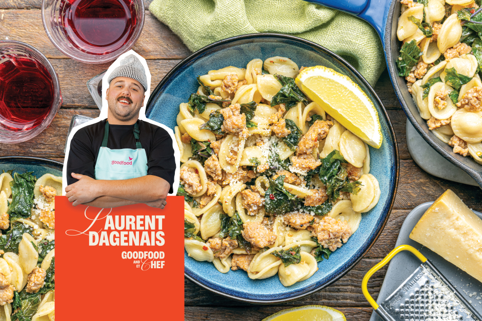 Goodfood & Chef: Orechiettes à la chair à saucisse et au kale