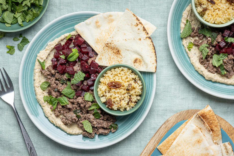 Protein Swap | Middle Eastern Pork & Veggie Mezze