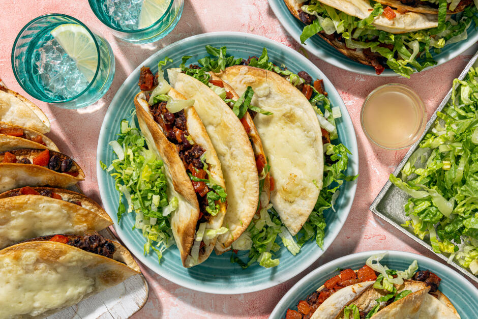 Crisp-Baked Black Bean Tacos