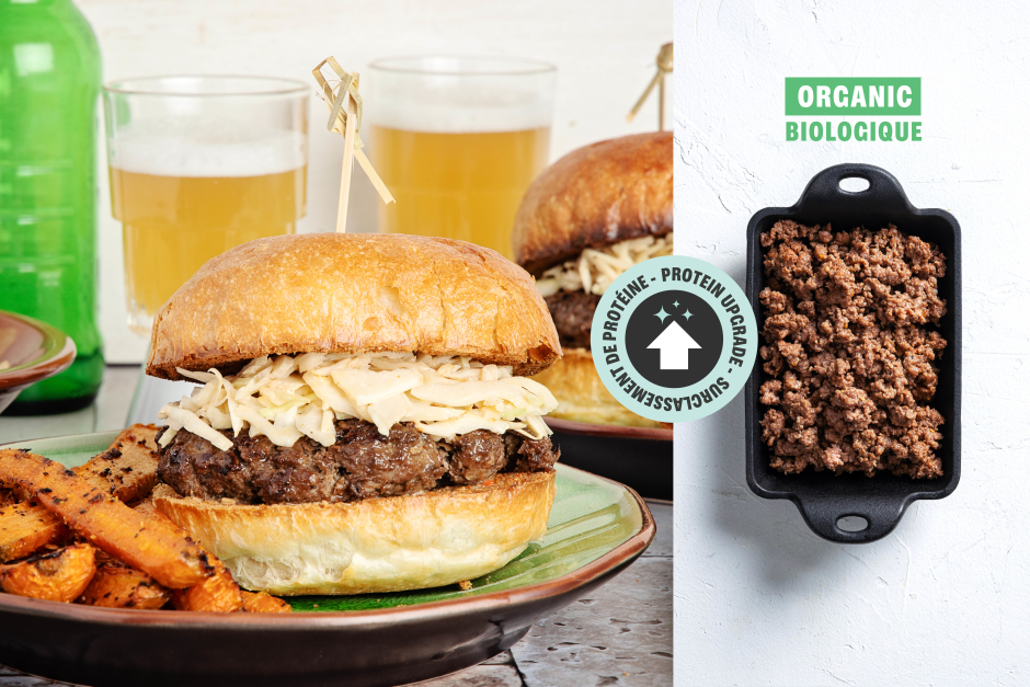 Protein Upgrade | ORGANIC Beef & Dried Porcini Mushroom Burgers