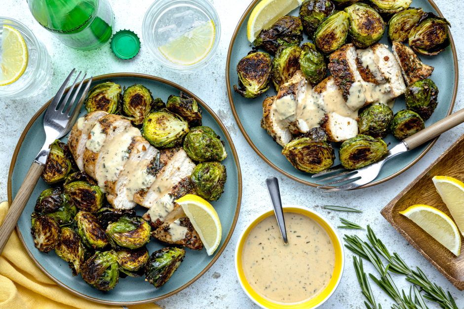 Carb-Wise: French Accent Rosemary-Lemon Chicken Breasts