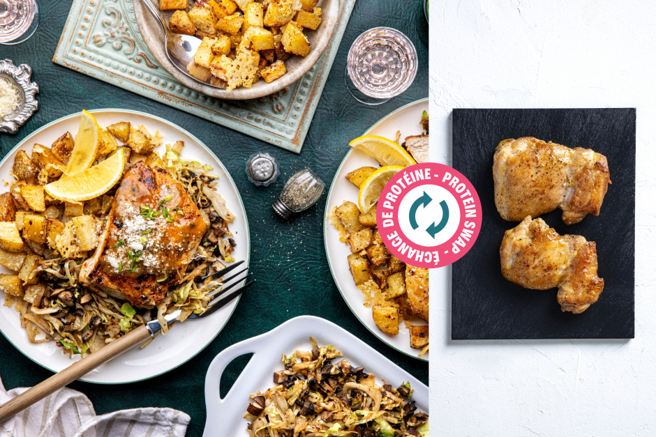 Protein Swap | Lemon-Chive Italian Chicken Thighs